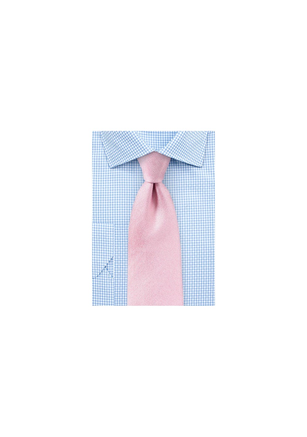 Peony Pink Matte Woven Silk Tie