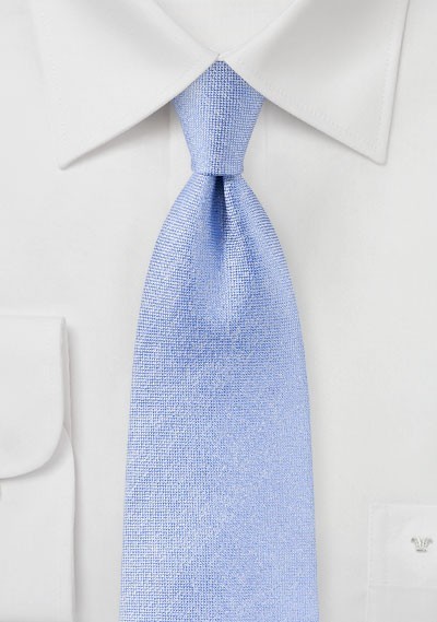 Matte Woven Silk Tie in Sky Blue