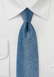 Blue and Aqua Textured Designer Tie