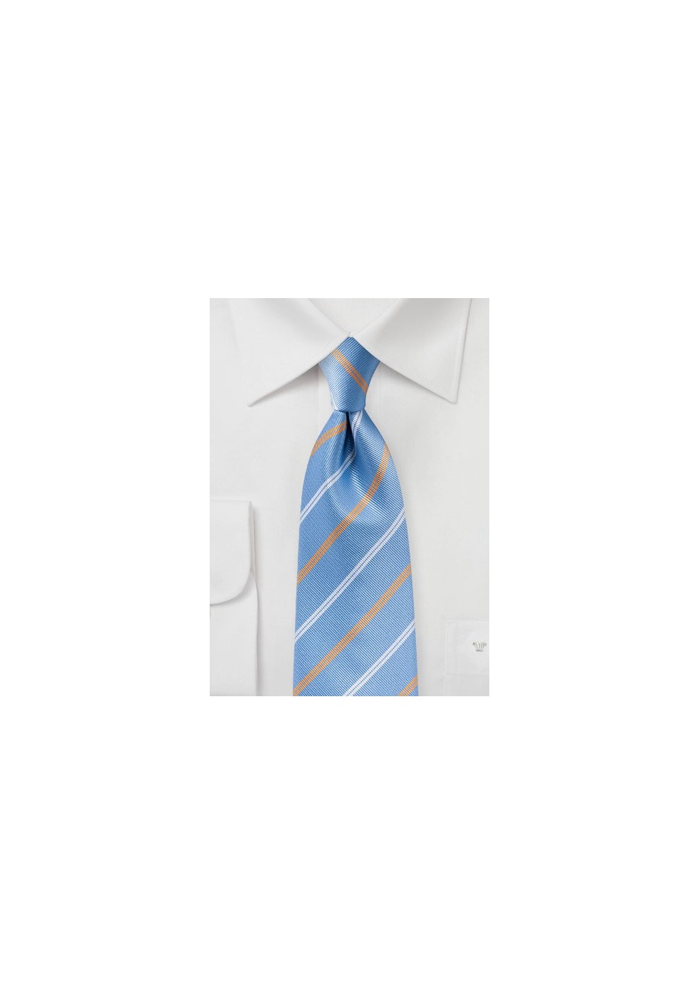 Repp Stripe Tie in Bonnie Blue