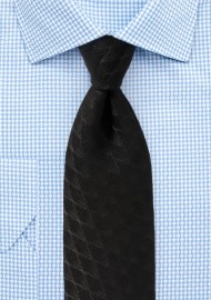 Formal Black Winter Tie
