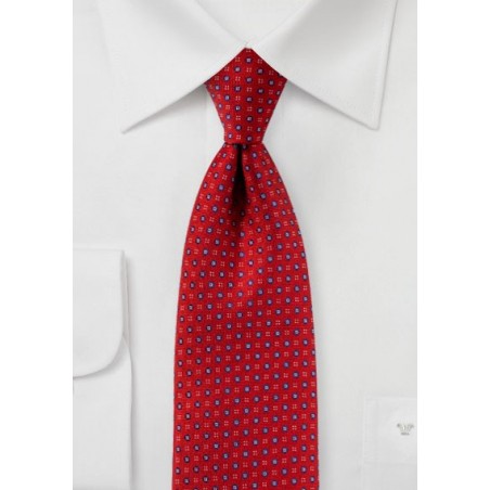 Crimson Red Mens Tie