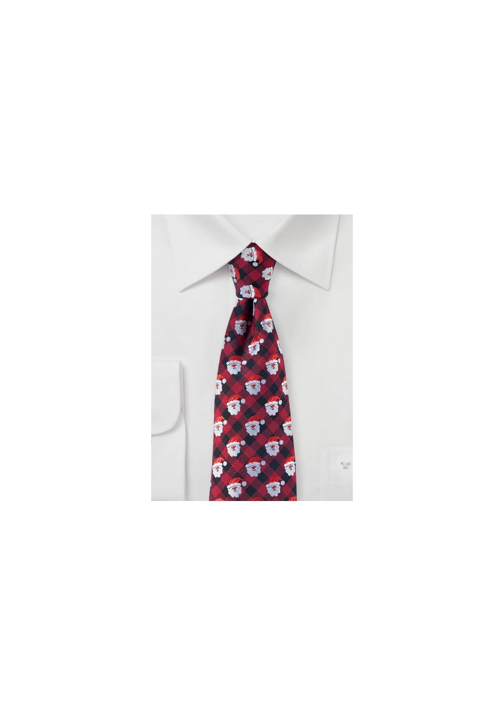 Gingham Check Holiday Tie