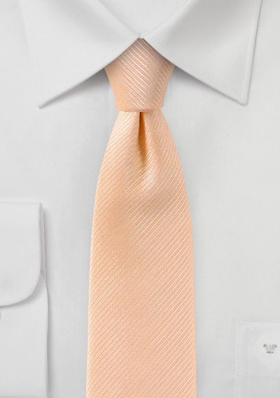 Slim Tie in Peach Sorbet