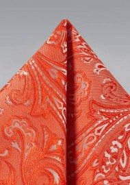 Paisley Hanky in Tiger Lily