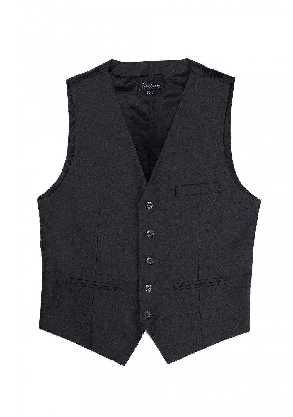 Mens Suit Vest in Charcoal | Cheap-Neckties.com
