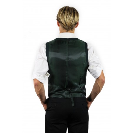 styled mens vest in green