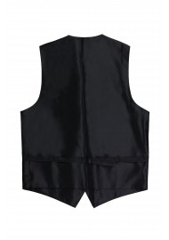 formal black vest tux back