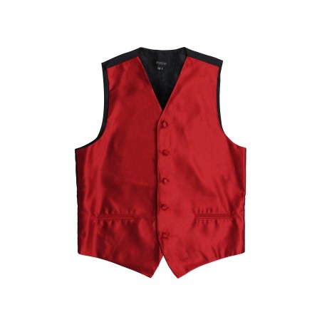 cherry red tuxedo mens vest