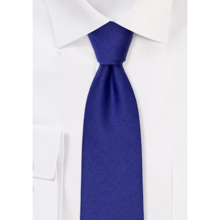 Ultramarine Woolen Tie in Modern Width