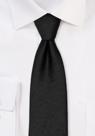 Contemporary Woolen Black Tie
