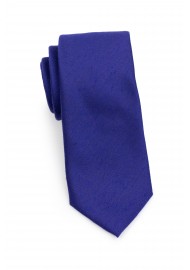 Ultramarine Woolen Tie in Modern Width Rolled