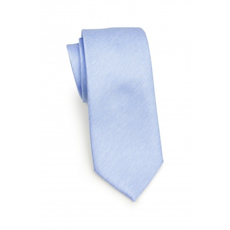 Matte Woven Slim Cut Tie in Blue Bird