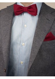 Brilliant Sedona Red Bow Tie Styled