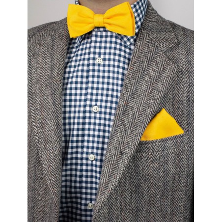 Marigold Mens Bow Tie Styled