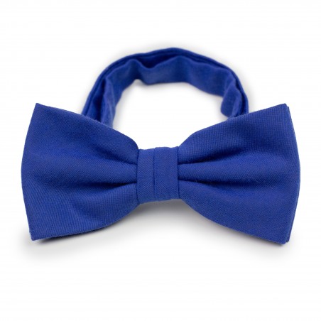 Woolen Bow Tie in Marine Blue