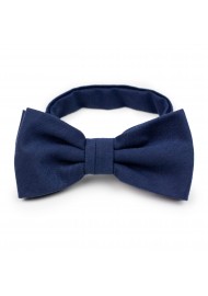 Mens Bow Tie in Navy with Matte Woolen Finish