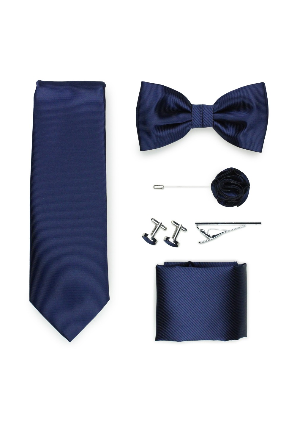 navy blue tie gift set