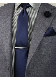 elegant menswear accessory set in navy blue