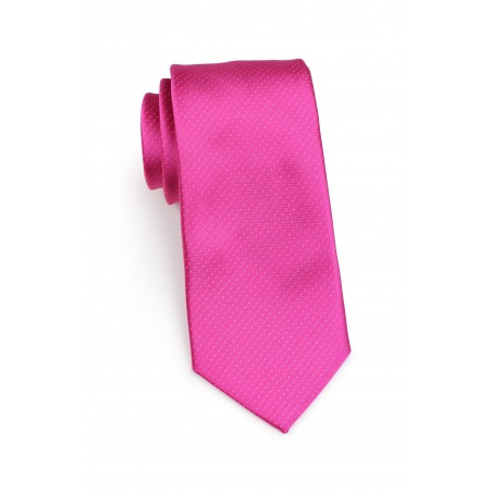 pin dot tie in bright magenta fuchsia pink