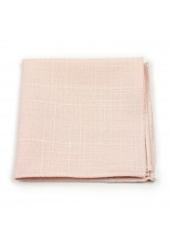 hanky in peach pink in cotton fabric matte finish
