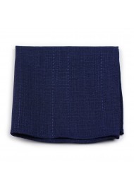 dark navy blue cotton pocket square
