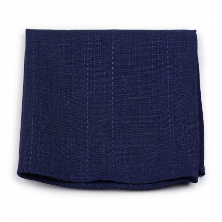 dark navy blue cotton pocket square