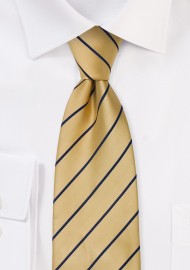 Yellow and Blue Kids Tie with Stripes