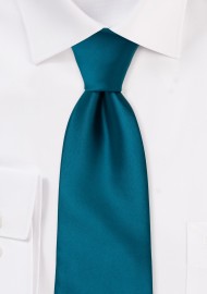 Solid color ties - Turquoise  blue necktie