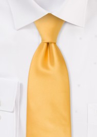 Solid color mens ties - Solid yellow necktie
