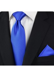 Marine Blue Tie in Long Length Styled