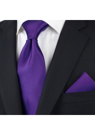 Regency Purple Tie in Extra Long Styled
