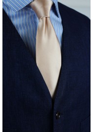Champagne Tie in XL Length Styled