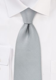 Silver Kids Necktie with Micro Diamond Checks