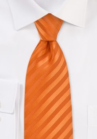 Orange Neckties - Bright Orange Mens Tie