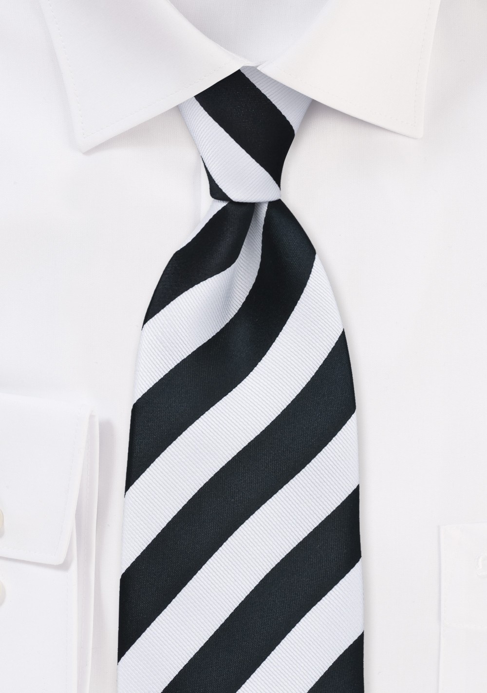 Classic Black and White Tie