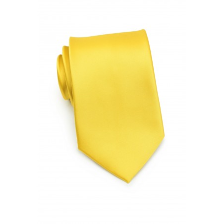 Solid Tie in Bright Sun Yellow