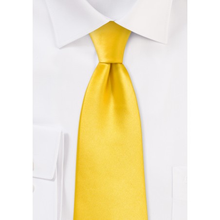 Sunbeam Yellow Necktie in XL Length