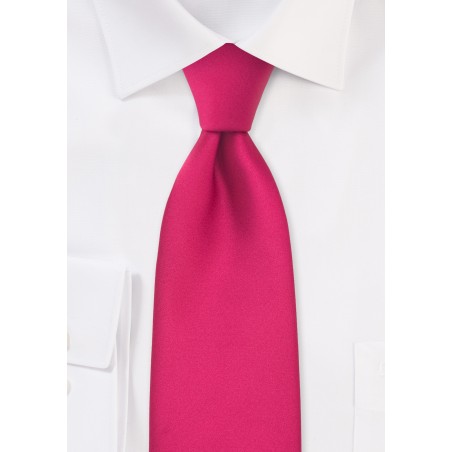 Solid Magenta-Pink Necktie