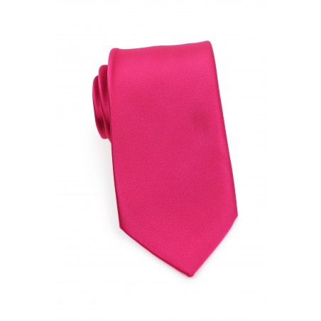XL Tie in Magenta Pink