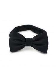Solid Black Bow Tie in Kids Size