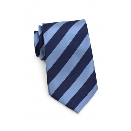 Elegant Navy Striped Necktie