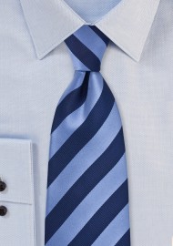 Elegant Navy Striped Necktie