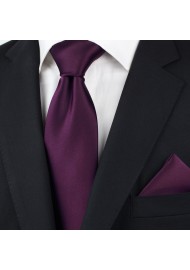 Bright Purple Necktie in XL Size Styled