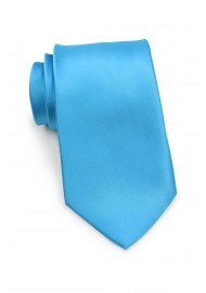 Solid Cyan Blue Kids Tie