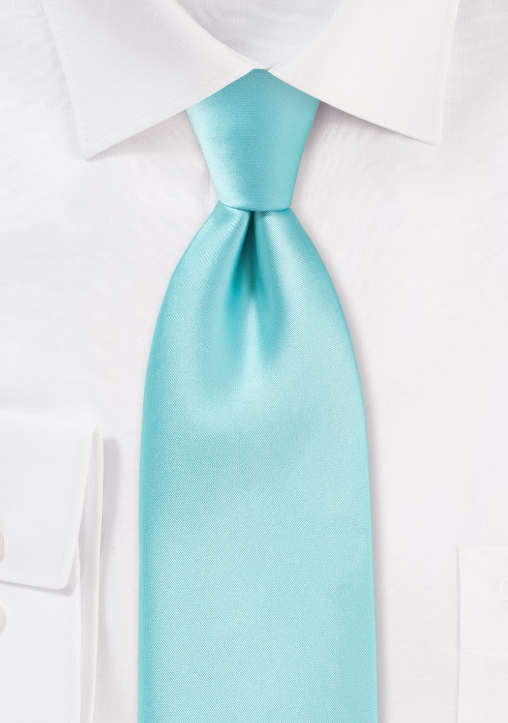 Light Turquoise Blue XL Length Tie