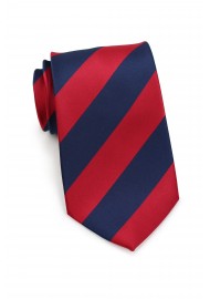 Navy and Red Necktie