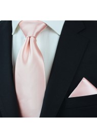 XL Tie in Peach Blush Styled