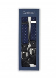 polka dot designer suspenders for men