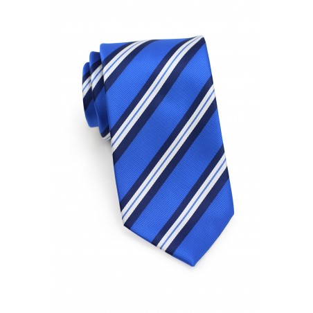 Horizon Blue Repp Striped Tie